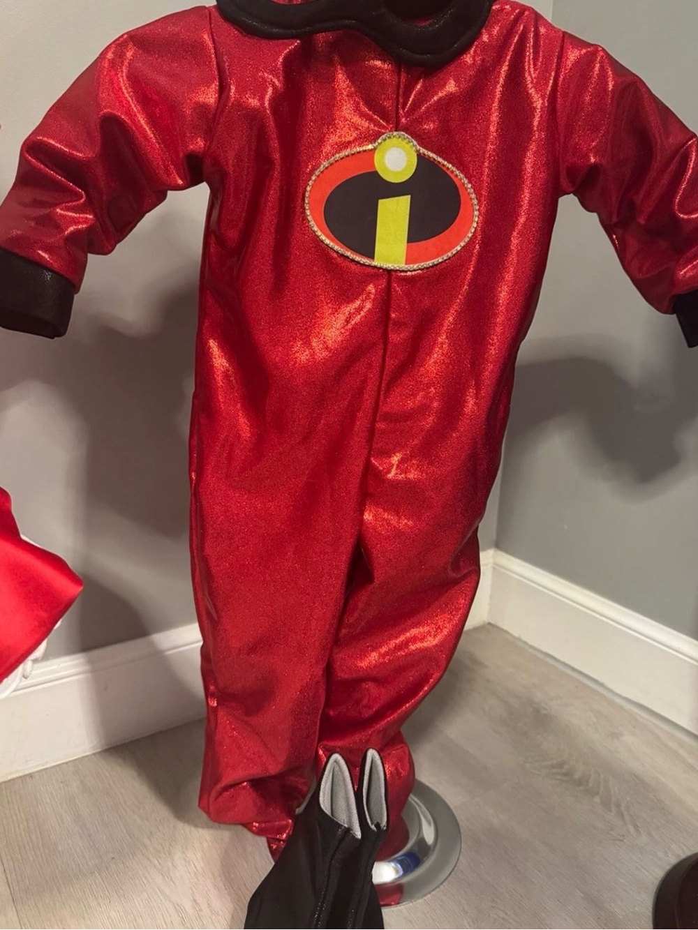 Disney Red Incredibles Kids Superhero Jumpsuit ligth maqueen